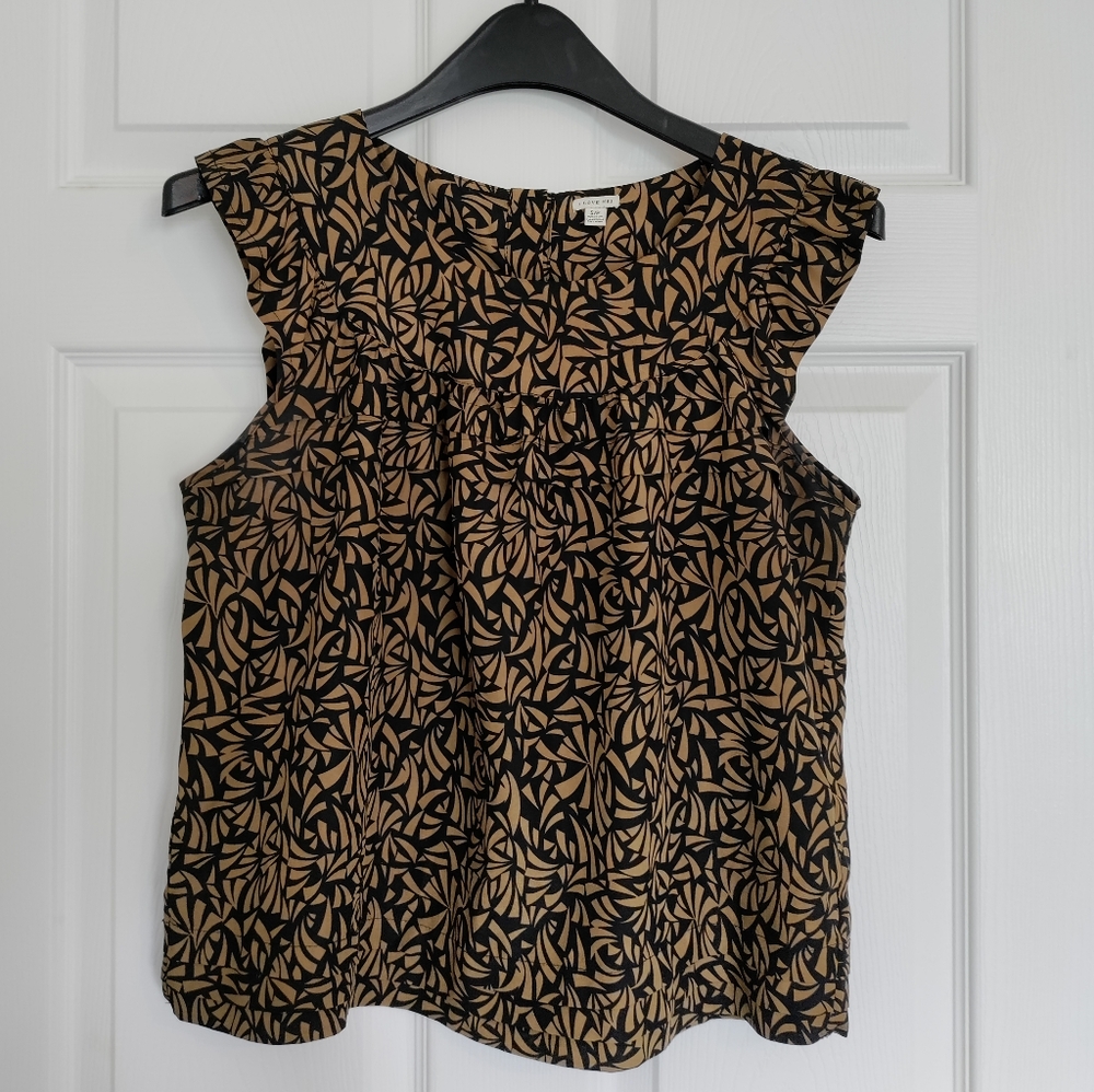 I LOVE H81 by FOREVER 21 Juniors size S flutter sleeve print top